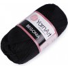 Bavlnená pletacia priadza Begonia 50 g - 1 ks 13 (999) čierna Bavlnená pletacia priadza Begonia 50 g - 1 ks 13 (999) čierna