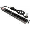 DATAWAY PDU Prepäťová ochrana 8x 230V, 1U, 19 DATAWAY PDU Prepäťová ochrana 8x 230V, 1U, 19