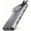 AXAGON multi USB-C 6v1 húb / HMC-6G2L / USB 3.2 Gen2 / 1x PD 100W / 1x USB-C / 2x USB-A / HDMI / 1x GLAN / 15cm AXAGON multi USB-C 6v1 húb / HMC-6G2L / USB 3.2 Gen2 / 1x PD 100W / 1x USB-C / 2x USB-A / HDMI / 1x GLAN / 15cm