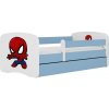 Kocot kids Detská posteľ Babydreams Spiderman modrá, variant 80x160, bez šuplíků, bez matrace Kocot kids Detská posteľ Babydreams Spiderman modrá, variant 80x160, bez šuplíků, bez matrace
