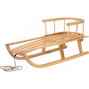 BAYO Detské celodrevené sánky s operadlom a povrázkom 90 cm 90x37x40 drevený design BAYO Detské celodrevené sánky s operadlom a povrázkom 90 cm 90x37x40 drevený design