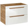COMAD - Skrinka pod umývadlo 60cm 2 zásuvky ARUBA biela 5907611647172