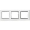 Legrand Valena - Trojnásobný rámik, biela/strieborný prúžok - 770493 Legrand Valena - Trojnásobný rámik, biela/strieborný prúžok - 770493