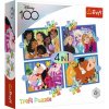 TREFL Disney 100 let: Disneyho veselý svět 4v1 35,48,54,70 dielov TREFL Disney 100 let: Disneyho veselý svět 4v1 35,48,54,70 dielov