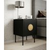 Nábytek PEGAS s.r.o. Noční stolek PALAZZO, matná černá/dub craft Nábytek PEGAS s.r.o. Noční stolek PALAZZO, matná černá/dub craft