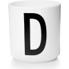Hrnček AJ písmeno D porcelánový Hrnček AJ písmeno D porcelánový