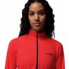 DriVenture Half Zip Damske Tricko Pol Zips Dlhy Rukav Poppy Red