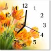 Nástenné sklenené hodiny Tulipány 30x30 cm Nástenné sklenené hodiny Tulipány 30x30 cm