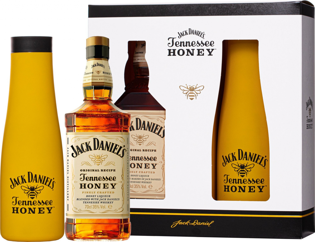 Jack Daniel\'s Honey 35% 0,7 l (darčekové balenie termoska)