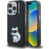Karl Lagerfeld IML Aquarelle Choupette zadný kryt pre iPhone 15 Pro Black