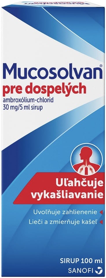 Mucosolvan pre dospelých sir. 1 x 100 ml/600 mg