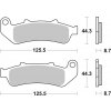 Sada brzdových platničiek, vždy 4 kusy v sade BREMBO 07HO3907