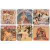 Súprava podtáckov 6 ks Alfons Mucha patchwork Súprava podtáckov 6 ks Alfons Mucha patchwork