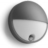 Philips myGarden - Nástenné vonkajšie LED svietidlo, priemer 21 cm, 2700 K, 6 W, so senzorom, antracit 915005193001 Philips myGarden - Nástenné vonkajšie LED svietidlo, priemer 21 cm, 2700 K, 6 W, so senzorom, antracit 915005193001