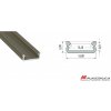 ALU PROFIL TYP D (bronz anodizovaný) ALU PROFIL TYP D (bronz anodizovaný)