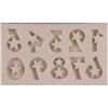 Silikónová forma, čísla 0-9 ozdobné, 4,2 x 7 cm Silikónová forma, čísla 0-9 ozdobné, 4,2 x 7 cm