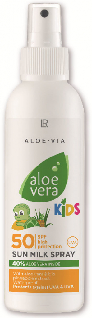 LR Health Beauty Aloe Vera Kids Sun SPF50 opalovací mléko spray 150 ml