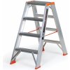 Obojstranné hliníkové schodíky ALVE PREMIUM, 2x4 stupne, výška 0,85 m Obojstranné hliníkové schodíky ALVE PREMIUM, 2x4 stupne, výška 0,85 m