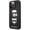 Silikónové puzdro Karl Lagerfeld na Apple iPhone 13 Pro KLHCP13LSAKICKCBK Saffiano Karl and Choupette Heads čierne Silikónové puzdro Karl Lagerfeld na Apple iPhone 13 Pro KLHCP13LSAKICKCBK Saffiano Karl and Choupette Heads čierne