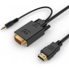 GEMBIRD Kábel HDMI Samec/VGA Samec + 3,5mm Jack A-HDMI-VGA-03-6 GEMBIRD Kábel HDMI Samec/VGA Samec + 3,5mm Jack A-HDMI-VGA-03-6