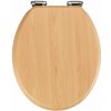WC sedadlo s jednoduchým zatváraním Wenko Beech Nature, 43 x 37 cm WC sedadlo s jednoduchým zatváraním Wenko Beech Nature, 43 x 37 cm