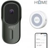 iGET HOME Doorbell DS1 Anthracite + CHS1 White - WiFi batériový videozvonček, set s reproduktorom, SK