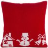 VIANOČNA OBLIEČKA NA VANKÚŠ 41 45X45 CM ČERVENÁ VIANOČNA OBLIEČKA NA VANKÚŠ 41 45X45 CM ČERVENÁ