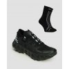 Bežecké Trailové Topánky Unisex X-bionic Terraskin X01 + Funkčné Ponožky čierno-biele Bežecké Trailové Topánky Unisex X-bionic Terraskin X01 + Funkčné Ponožky čierno-biele
