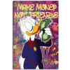 Káčer Donald Make Money Pop Art obraz na plátne Káčer Donald Make Money Pop Art obraz na plátne