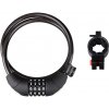 Zámok FORCE LUX špirálový kódový+držiak 85cm/10mm Zámok FORCE LUX špirálový kódový+držiak 85cm/10mm