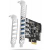 AXAGON PCEU-43RS, PCIe radič, 4x USB 3.2 Gen 1 port, 5 Gbps, napájanie z PCIe alebo SATA, SP & LP (AXAGON PCEU-43RS, PCIe radič, 4x USB 3.2 Gen 1 port, 5 Gbps, napájanie z PCIe alebo SATA, SP & LP) AXAGON PCEU-43RS, PCIe radič, 4x USB 3.2 Gen 1 port, 5 Gbps, napájanie z PCIe alebo SATA, SP & LP (AXAGON PCEU-43RS, PCIe radič, 4x USB 3.2 Gen 1 port, 5 Gbps, napájanie z PCIe alebo SATA, SP & LP)