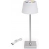 Aigostar B.V. | Aigostar - LED RGBW Vonkajšia stm. nabíjacia lampa 4W/5V 3600mAh biela/chróm IP54 | AI0979 Aigostar B.V. | Aigostar - LED RGBW Vonkajšia stm. nabíjacia lampa 4W/5V 3600mAh biela/chróm IP54 | AI0979