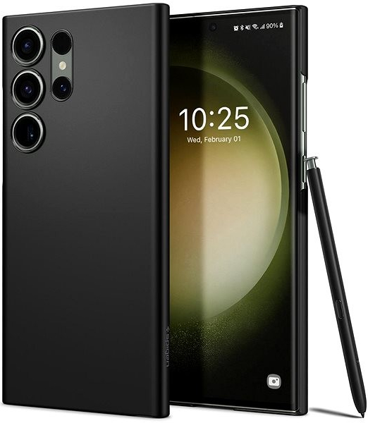 Púzdro Spigen Air Skin Samsung Galaxy S23 Ultra čierne