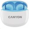 CANYON TWS-5 BT sluchátka s mikrofonem, BT V5.3 JL 6983D4, pouzdro 500mAh+40mAh až 38h, modrá CANYON TWS-5 BT sluchátka s mikrofonem, BT V5.3 JL 6983D4, pouzdro 500mAh+40mAh až 38h, modrá