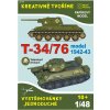 Papierový model - T-34/76 model 1942-43 Totenkopf Division Papierový model - T-34/76 model 1942-43 Totenkopf Division