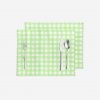 Goldea prestieranie na stôl teflónové - zelené kocky - sada 2ks 30 x 40 cm Goldea prestieranie na stôl teflónové - zelené kocky - sada 2ks 30 x 40 cm