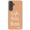 Picasee silikonový průhledný obal pro Samsung Galaxy S24 FE S721B - Boss Mama Picasee silikonový průhledný obal pro Samsung Galaxy S24 FE S721B - Boss Mama