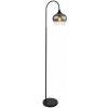 GLOBO 15548S MAXY stojacia lampa V1500mm 1xE27 matná čierna, dymová GLOBO 15548S MAXY stojacia lampa V1500mm 1xE27 matná čierna, dymová