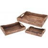 Excellent Houseware Podnos mangové drevo držadlo povraz 39x25,5x5cm Excellent Houseware Podnos mangové drevo držadlo povraz 39x25,5x5cm