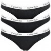 Calvin Klein 3 pack dámska tangá QD3587E 001 Black