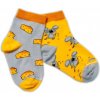 Baby Nellys Bavlnené veselé ponožky Myška a syr - žltá / sivá, veľ. 122/128, 122-128 (6-8r) Baby Nellys Bavlnené veselé ponožky Myška a syr - žltá / sivá, veľ. 122/128, 122-128 (6-8r)