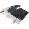 Verk 24381 Sada kozmetických štetcov 20 ks čierno-strieborných Verk 24381 Sada kozmetických štetcov 20 ks čierno-strieborných