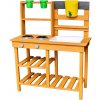 2Kids Toys Drevená záhradná kuchynka s drezom 2Kids Toys Drevená záhradná kuchynka s drezom