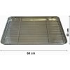 Nerezový plech na pečenie s mriežkou 60x40x3cm vel. XXL UG Grill Nerezový plech na pečenie s mriežkou 60x40x3cm vel. XXL UG Grill
