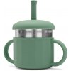 Detský silikónový hrnček 2v1 New Baby zelený , 20C56991 Detský silikónový hrnček 2v1 New Baby zelený , 20C56991