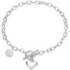 Troli Nežný oceľový náramok so srdiečkom s perleťou VGS1140-2 Troli Nežný oceľový náramok so srdiečkom s perleťou VGS1140-2