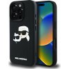 Karl Lagerfeld 3D Rubber Double Heads pre iPhone 16 Pro Black