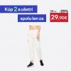 DOMYOS Dámske fitness tepláky 500 Essentials rovné biele melírované XS W26 L30 DOMYOS Dámske fitness tepláky 500 Essentials rovné biele melírované XS W26 L30