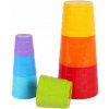 Teddies Kubus pyramida skládanka kulatá barevná 7ks Teddies Kubus pyramida skládanka kulatá barevná 7ks