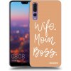 Picasee silikónový čierny obal pre Huawei P20 Pro - Boss Mama Picasee silikónový čierny obal pre Huawei P20 Pro - Boss Mama